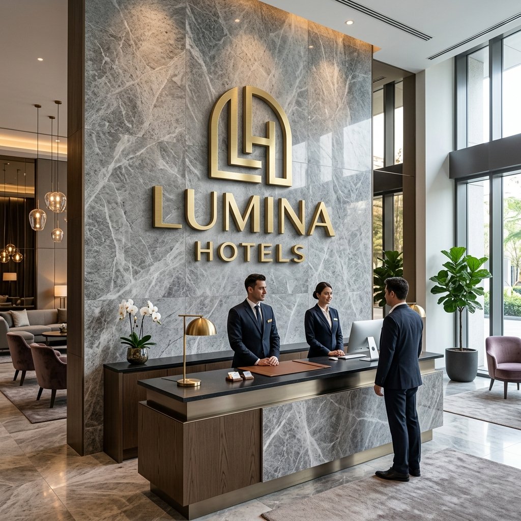 Letras 3D Lumina Hotels Taller 914